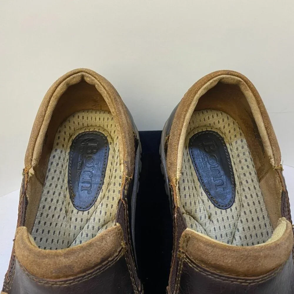 Born Gudmund Slip-On Loafers Dark Brown Leather Men’s 8